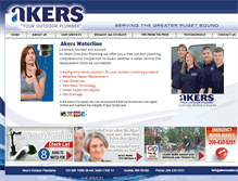 Tablet Screenshot of akerswater.com